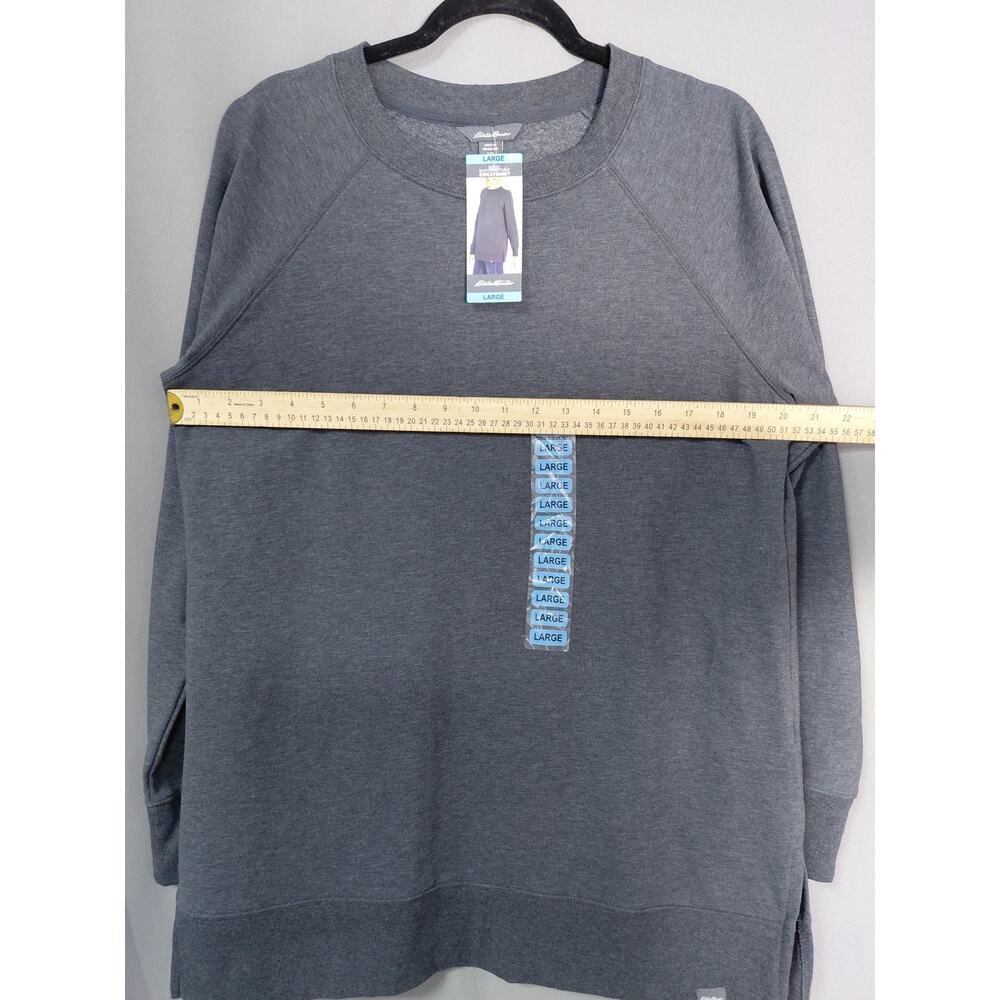 NWT Eddie Bauer Fleece Boyfriend Tunic Fit Sweatershirt Women Size L - Picture 10 of 15